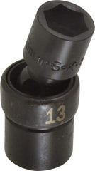 SK - 3/8" Drive 13mm Standard Universal Impact Socket - 6 Points, 2-9/64" OAL - Americas Industrial Supply