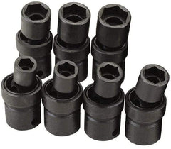 SK - 3/8" Drive 15mm Standard Universal Impact Socket - 6 Points, 2-1/4" OAL - Americas Industrial Supply