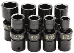 SK - 1/2" Drive 1-1/4" Standard Universal Impact Socket - 6 Points, 3-23/64" OAL - Americas Industrial Supply