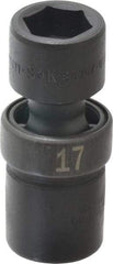 SK - 1/2" Drive 17mm Standard Universal Impact Socket - 6 Points, 2-51/64" OAL - Americas Industrial Supply