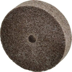 3M - 2" Diam, 1/2" Face Width, 1/4" Center Hole, Fine Grade, Aluminum Oxide Deburring Wheel - Unitized, Medium Density 5 Grade, 22,100 RPM - Americas Industrial Supply