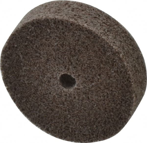3M - 2" Diam, 1/2" Face Width, 1/4" Center Hole, Medium Grade, Aluminum Oxide Deburring Wheel - Unitized, Hard Density 7 Grade, 22,100 RPM - Americas Industrial Supply