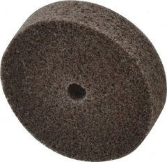 3M - 2" Diam, 1/2" Face Width, 1/4" Center Hole, Medium Grade, Aluminum Oxide Deburring Wheel - Unitized, Hard Density 7 Grade, 22,100 RPM - Americas Industrial Supply