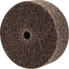 3M - 2" Diam, 3/4" Face Width, 1/4" Center Hole, Medium Grade, Aluminum Oxide Deburring Wheel - Unitized, Hard Density 7 Grade, 22,100 RPM - Americas Industrial Supply
