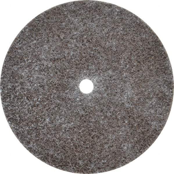 3M - 3" Diam, 1/8" Face Width, 1/4" Center Hole, Medium Grade, Aluminum Oxide Deburring Wheel - Unitized, Hard Density 7 Grade, 18,100 RPM - Americas Industrial Supply