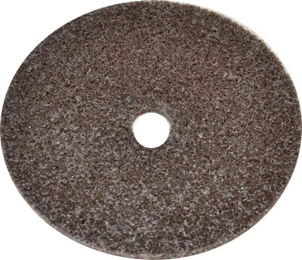 3M - 3" Diam, 1/8" Face Width, 3/8" Center Hole, Medium Grade, Aluminum Oxide Deburring Wheel - Unitized, Hard Density 7 Grade, 18,100 RPM - Americas Industrial Supply