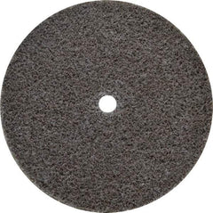 3M - 3" Diam, 1/4" Face Width, 1/4" Center Hole, Medium Grade, Aluminum Oxide Deburring Wheel - Unitized, Hard Density 7 Grade, 18,100 RPM - Americas Industrial Supply