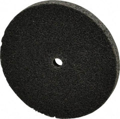 3M - 3" Diam, 1/4" Face Width, 1/4" Center Hole, Medium Grade, Silicon Carbide Deburring Wheel - Unitized, Hard Density 7 Grade, 18,100 RPM - Americas Industrial Supply