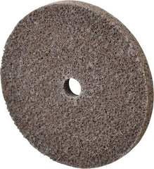 3M - 3" Diam, 1/4" Face Width, 3/8" Center Hole, Fine Grade, Aluminum Oxide Deburring Wheel - Unitized, Medium Density 5 Grade, 18,100 RPM - Americas Industrial Supply