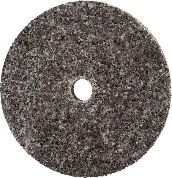 3M - 3" Diam, 1/4" Face Width, 3/8" Center Hole, Coarse Grade, Aluminum Oxide Deburring Wheel - Unitized, Hard Density 7 Grade, 18,100 RPM - Americas Industrial Supply