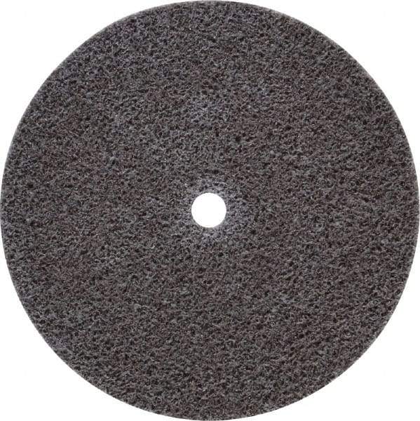 3M - 3" Diam, 1/2" Face Width, 1/4" Center Hole, Fine Grade, Aluminum Oxide Deburring Wheel - Unitized, Medium Density 5 Grade, 15,100 RPM - Americas Industrial Supply
