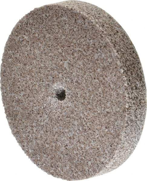3M - 3" Diam, 1/2" Face Width, 1/4" Center Hole, Medium Grade, Aluminum Oxide Deburring Wheel - Unitized, Hard Density 7 Grade, 15,100 RPM - Americas Industrial Supply