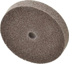 3M - 3" Diam, 1/2" Face Width, 3/8" Center Hole, Fine Grade, Aluminum Oxide Deburring Wheel - Unitized, Medium Density 5 Grade, 15,100 RPM - Americas Industrial Supply