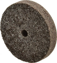 3M - 3" Diam, 1/2" Face Width, 3/8" Center Hole, Coarse Grade, Aluminum Oxide Deburring Wheel - Unitized, Hard Density 7 Grade, 15,100 RPM - Americas Industrial Supply