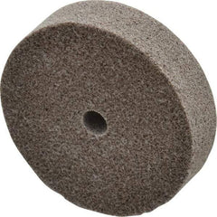 3M - 3" Diam, 3/4" Face Width, 3/8" Center Hole, Fine Grade, Aluminum Oxide Deburring Wheel - Unitized, Medium Density 5 Grade, 15,100 RPM - Americas Industrial Supply