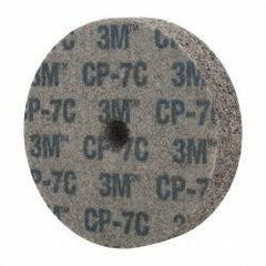 3M - 3" Diam, 3/4" Face Width, 3/8" Center Hole, Coarse Grade, Aluminum Oxide Deburring Wheel - Unitized, Hard Density 7 Grade, 15,100 RPM - Americas Industrial Supply