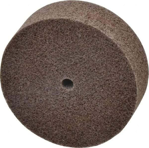 3M - 3" Diam, 1" Face Width, 1/4" Center Hole, Medium Grade, Aluminum Oxide Deburring Wheel - Unitized, Hard Density 7 Grade, 15,100 RPM - Americas Industrial Supply