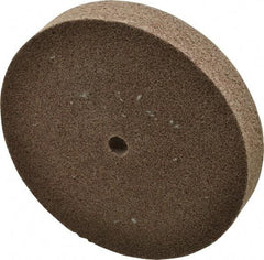3M - 6" Diam, 1" Face Width, 1/2" Center Hole, Medium Grade, Aluminum Oxide Deburring Wheel - Unitized, Hard Density 7 Grade, 7,500 RPM - Americas Industrial Supply