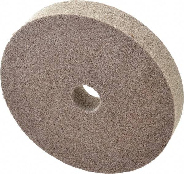 3M - 6" Diam, 1" Face Width, 1" Center Hole, Fine Grade, Aluminum Oxide Deburring Wheel - Unitized, Medium Density 5 Grade, 7,500 RPM - Americas Industrial Supply