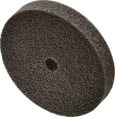 3M - 3" Diam, 1/2" Face Width, 3/8" Center Hole, Fine Grade, Aluminum Oxide Deburring Wheel - Unitized, Soft Density 3 Grade, 14,100 RPM - Americas Industrial Supply