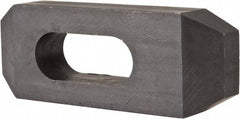Value Collection - 5/8" Stud, Heat Treated Steel, Plain Strap Clamp - 1.772" Travel, 4" OAL x 1-1/2" Wide x 3/4" High, Black Oxide, Tapered Nose - Americas Industrial Supply