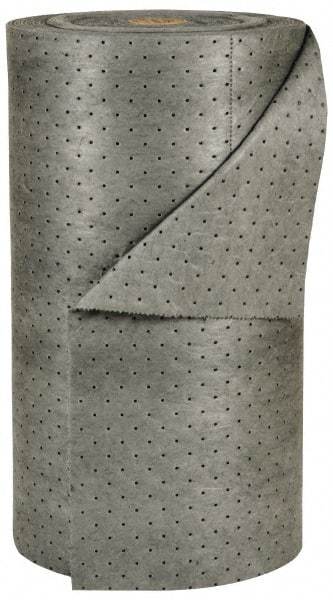 Brady SPC Sorbents - 50 Gal Capacity per Package, Universal Roll - 150' Long x 30" Wide, Gray, Polypropylene - Americas Industrial Supply