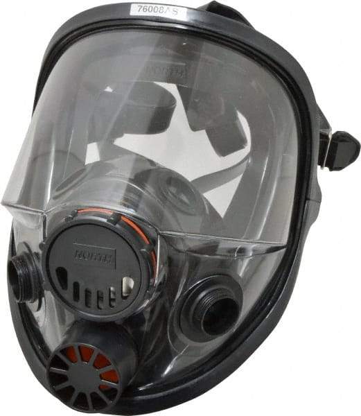 North - Series 7600, Size S Full Face Respirator - 5-Point Suspension, Threaded Connection - Americas Industrial Supply