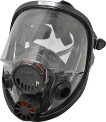 North - Series 7600, Size S Full Face Respirator - 5-Point Suspension, Threaded Connection - Americas Industrial Supply
