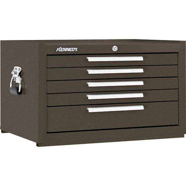 Kennedy - 5 Drawer Tool Chest - 27" Wide x 18" Deep x 16-5/8" High, Steel, Brown - Americas Industrial Supply