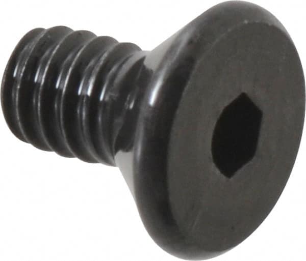 Value Collection - #2-56 UNC Hex Socket Drive, 82° Flat Screw - Alloy Steel, Black Oxide Finish, Fully Threaded, 3/16" OAL - Americas Industrial Supply