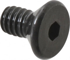 Value Collection - #2-56 UNC Hex Socket Drive, 82° Flat Screw - Alloy Steel, Black Oxide Finish, Fully Threaded, 3/16" OAL - Americas Industrial Supply