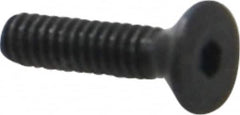 Value Collection - #2-56 UNC Hex Socket Drive, 82° Flat Screw - Alloy Steel, Black Oxide Finish, Fully Threaded, 3/8" OAL - Americas Industrial Supply