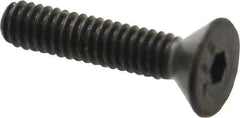 Value Collection - #5-40 UNC Hex Socket Drive, 82° Flat Screw - Alloy Steel, Black Oxide Finish, Fully Threaded, 5/8" OAL - Americas Industrial Supply