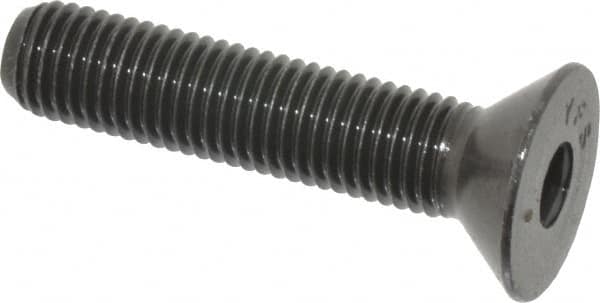 Value Collection - 5/16-24 UNF Hex Socket Drive, 82° Flat Screw - Alloy Steel, Black Oxide Finish, Fully Threaded, 1-1/2" OAL - Americas Industrial Supply