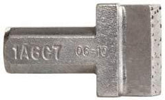 Norton - 1A-C, 7/16" Shank Diam Multi-Point Diamond Dresser - 3/4" Long x 5/16" Thick Head - Americas Industrial Supply