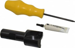 Kennametal - 1-1/4" Cut Diam, 8.64mm Max Depth of Cut, 3/4" Shank Diam, 3-1/4" OAL, Indexable Square Shoulder End Mill - SPEB 322 Inserts, Cylindrical Shank, 0° Lead Angle - Americas Industrial Supply