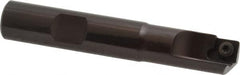 Kennametal - 1/2" Cut Diam, 7.11mm Max Depth of Cut, 1/2" Shank Diam, 3" OAL, Indexable Square Shoulder End Mill - SDEB 2615. Inserts, Cylindrical Shank, 0° Lead Angle - Americas Industrial Supply