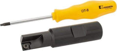 Kennametal - 5/8" Cut Diam, 7.11mm Max Depth of Cut, 3/4" Shank Diam, 3-1/4" OAL, Indexable Square Shoulder End Mill - SDEB 2615. Inserts, Cylindrical Shank, 0° Lead Angle - Americas Industrial Supply