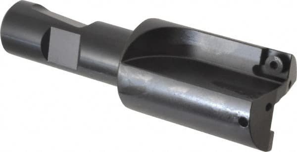 Kennametal - 1-1/4" Cut Diam, 8.64mm Max Depth of Cut, 3/4" Shank Diam, 4" OAL, Indexable Square Shoulder Centercutting End Mill - SPEB 322 Inserts, Weldon Shank, 0° Lead Angle, Through Coolant - Americas Industrial Supply