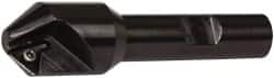 Kennametal - 0.83" Max Cut Diam, 0.27" Min Cut Diam, 7.62mm Max Depth of Cut, Indexable Chamfer and Angle End Mill - 1 Insert, TPGM 2151 Insert Style, 3" Overall Length, Straight Shank - Americas Industrial Supply
