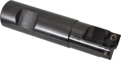 Kennametal - 3/4" Cut Diam, 7.11mm Max Depth of Cut, 3/4" Shank Diam, 3-1/4" OAL, Indexable Square Shoulder End Mill - SDEB 2615. Inserts, Weldon Shank, 0° Lead Angle - Americas Industrial Supply