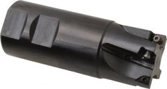 Kennametal - 1-1/2" Cut Diam, 6.57mm Max Depth of Cut, 1-1/2" Shank Diam, 102.36mm OAL, Indexable Square Shoulder End Mill - SPCT 3125.. Inserts, Weldon Shank, 0° Lead Angle - Americas Industrial Supply