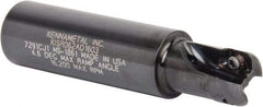 Kennametal - 5/8" Cut Diam, 0.357" Max Depth of Cut, 3/4" Shank Diam, 82.55mm OAL, Indexable Square Shoulder End Mill - AD.T 1035 Inserts, Weldon Shank, 0° Lead Angle, Through Coolant - Americas Industrial Supply