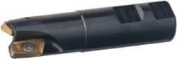 Kennametal - 1" Cutting Diam, 1" Shank Diam, 2MT Shank, Straight Shank, Indexable End Mill Set - 2 Inserts, 3 Insert Style, M-18 Steel (Shank) Toolholder, - Americas Industrial Supply