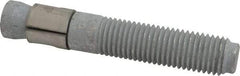 Made in USA - 1" Diam, 1" Drill, 6" OAL, 1-1/8" Min Embedment Wedge Expansion Concrete Anchor - Grade 5 Steel, Galvanized Finish, Hex Nut Head, Hex Drive, 3-1/8" Thread Length - Americas Industrial Supply