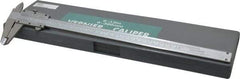 Value Collection - 0 to 12" Stainless Steel Vernier Caliper - 0.02mm Graduation, 2.3622" Jaw Depth, 0.0016" Accuracy, Includes Depth, Inside Diameter, Outside Diameter, Step - Americas Industrial Supply