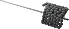 Brush Research Mfg. - 3-1/2" to 3-3/4" Bore Diam, 240 Grit, Silicon Carbide Flexible Hone - Extra Fine, 13-1/2" OAL - Americas Industrial Supply