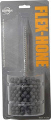 Brush Research Mfg. - 2-3/4" Bore Diam, 180 Grit, Silicon Carbide Flexible Hone - Extra Fine, 8" OAL - Americas Industrial Supply