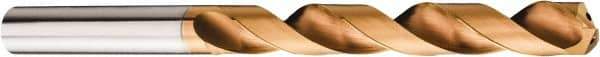 Sandvik Coromant - 7.8mm 140° Solid Carbide Jobber Drill - Multilayer TiAlN Finish, Right Hand Cut, Spiral Flute, Straight Shank, 4.1339" OAL, Split Point - Americas Industrial Supply
