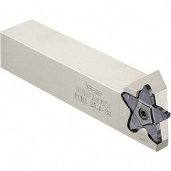 Iscar - External Thread, 0.3937" Max Depth of Cut, 1.5mm Min Groove Width, 5-1/2" OAL, Left Hand Indexable Grooving Cutoff Toolholder - 1" Shank Height x 1" Shank Width, PENTA 34.. Insert Style, PCH Toolholder Style, Series PentaCut - Americas Industrial Supply